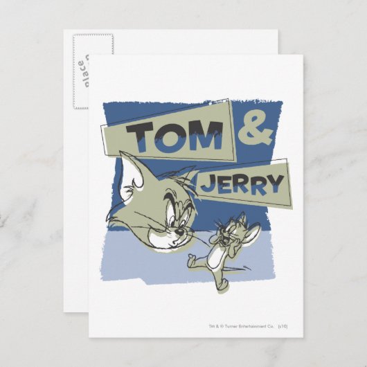 Carte Postale Tom et Jerry Scarridey Mouse (Devant / Derrière)