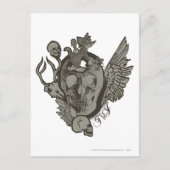Carte Postale Tom et Jerry Skull (Devant)