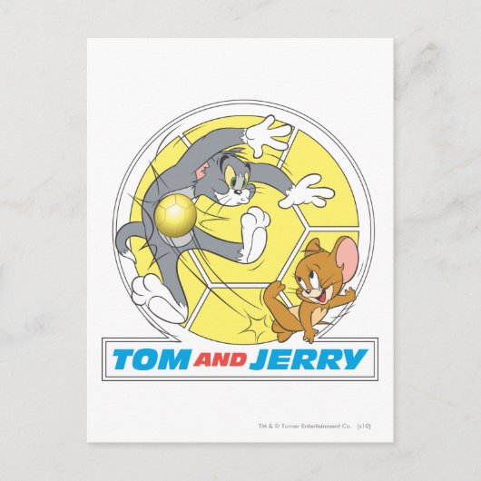 Carte Postale Tom et Jerry Soccer (Football) 8 (Devant)