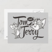 Carte Postale Tom Et Jerry | Tom Et Jerry Ont L'Air Doux (Devant / Derrière)