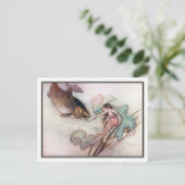 Carte Postale Tom et la truite par Warwick Goble (Debout devant)