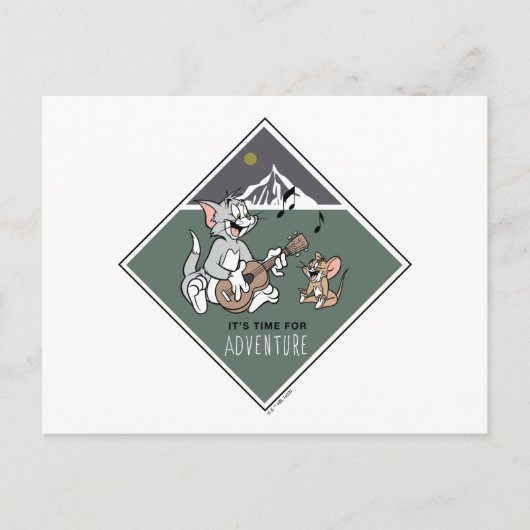 Carte Postale Tom & Jerry "Il est temps pour l'aventure" (Devant)