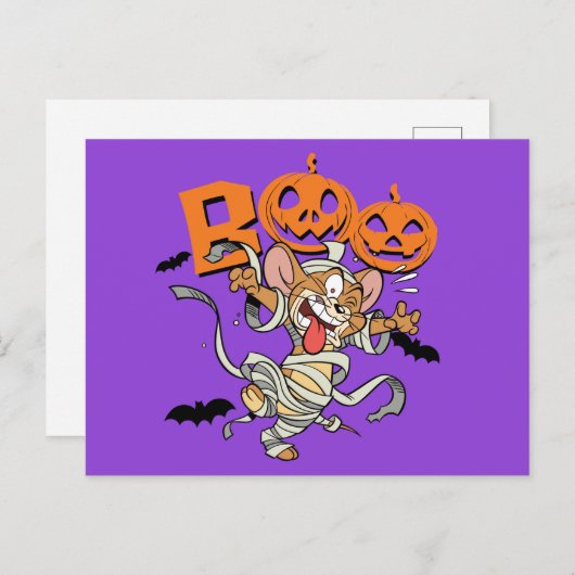 Carte Postale Tom & Jerry | Jerry est si effrayant (Devant / Derrière)