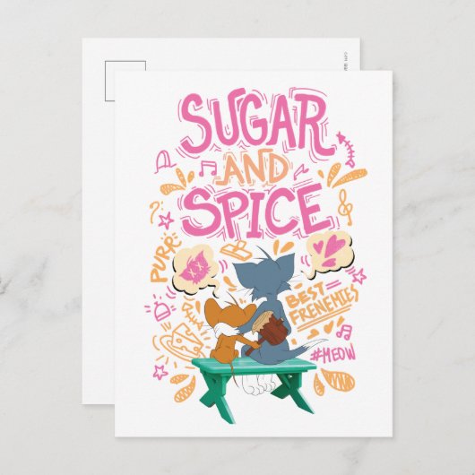 Carte Postale Tom & Jerry - Sugar And Spice (Devant / Derrière)