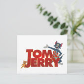 Carte Postale Tom & Jerry With Movie Logo (Debout devant)