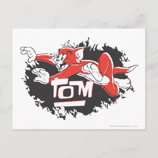 Carte Postale Tom Logo noir et rouge (Devant)