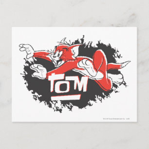 Carte Postale Tom Logo noir et rouge