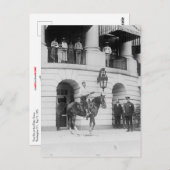 Carte Postale Tom Mix À La Maison Blanche (Devant / Derrière)