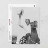 Carte Postale Tom Mix agite son chapeau (Devant / Derrière)