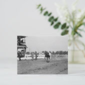 Carte Postale Tom Mix Collecte Un Casquette (Debout devant)