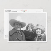 Carte Postale Tom Mix Et Famille (Devant / Derrière)