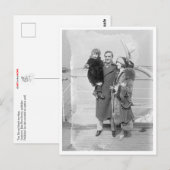 Carte Postale Tom Mix et le voyage en famille (Devant / Derrière)