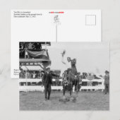 Carte Postale Tom Mix fait des vagues à la foule (Devant / Derrière)