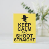 Carte Postale Tom Mix Gardez le calme et tirez droit (Debout devant)