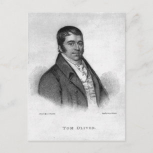 Carte Postale Tom Oliver, gravé par Percy Roberts