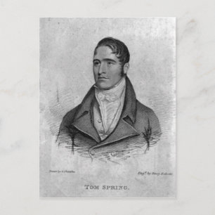 Carte Postale Tom Spring, gravé par Percy Roberts