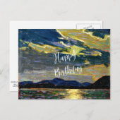 Carte Postale Tom Thomson - Clair de lune d'été chaud - Annivers (Devant / Derrière)