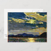 Carte Postale Tom Thomson - Feu de lune d'été chaud (Devant / Derrière)