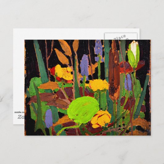 Carte Postale Tom Thomson - Fleurs d'eau (Devant / Derrière)
