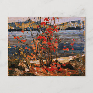 Carte Postale Tom Thomson - Lac et Arbre rouge