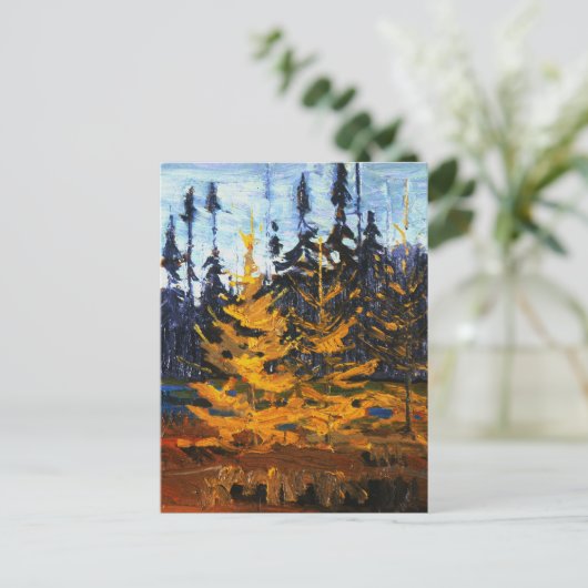 Carte Postale Tom Thomson Painting Tamaracks Canadian Wilderness (Debout devant)