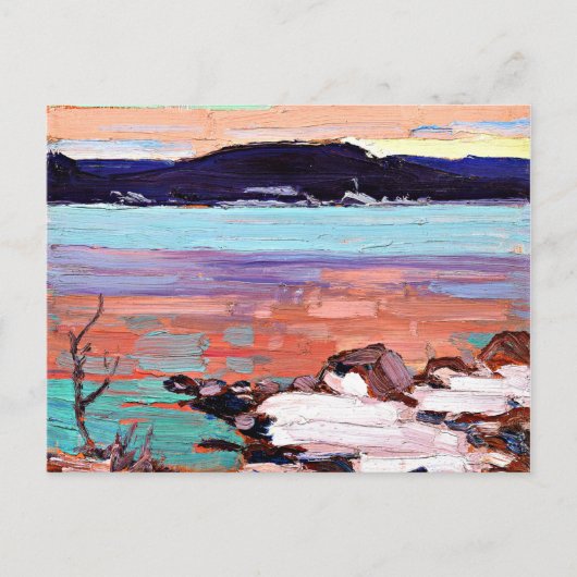 Carte Postale Tom Thomson - Paysage avec neige (Devant)