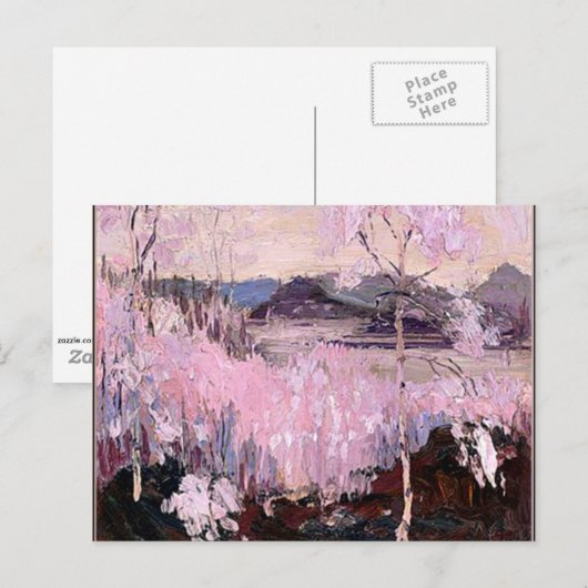 Carte Postale Tom Thomson - Sleet Storm (Devant / Derrière)