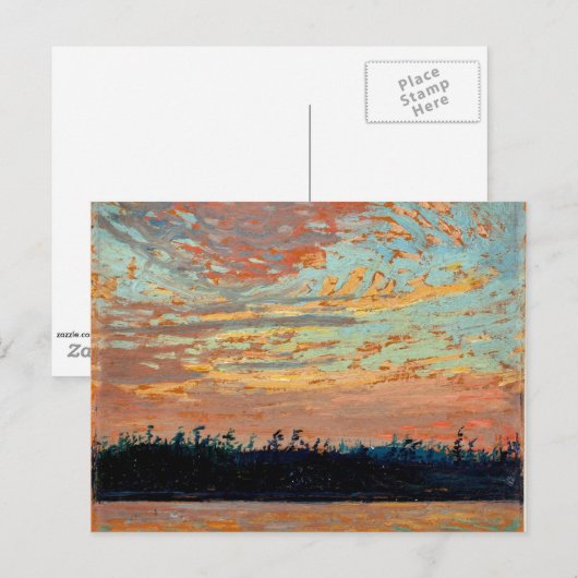 Carte Postale Tom Thomson - Sunset Sky (Devant / Derrière)