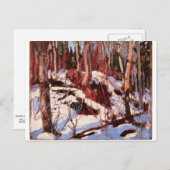 Carte Postale Tom Thomson - Thaw in the Woods (Devant / Derrière)
