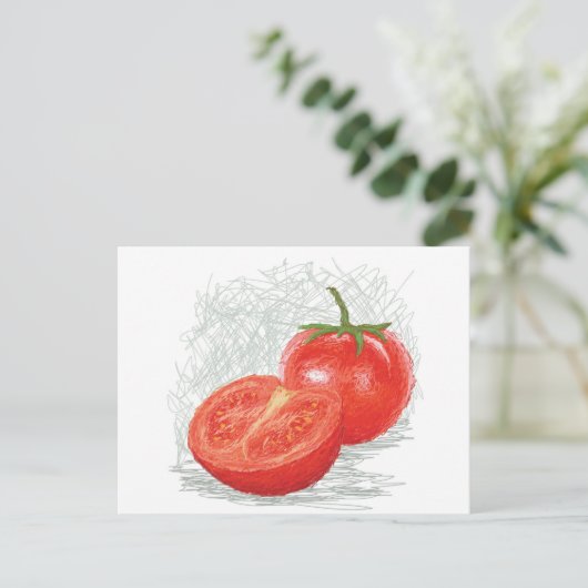 Carte Postale tomate (Debout devant)