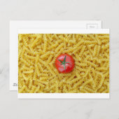 Carte Postale Tomate aux pâtes fusilli (Devant / Derrière)