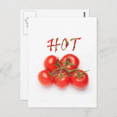 Carte Postale Tomate chaude (Devant / Derrière)