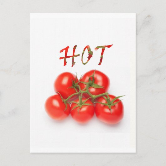 Carte Postale Tomate chaude (Devant)