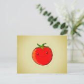 Carte Postale Tomate de carton mignon (Debout devant)