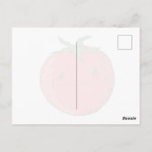 Carte Postale Tomate de dessin animé mignon Texte modifiable (Dos)