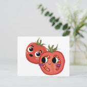 Carte Postale Tomate en admiration (Debout devant)