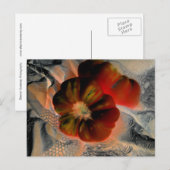 Carte Postale "Tomate et dentelle" Numériquement modifié (Devant / Derrière)