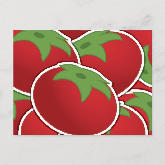 Carte Postale Tomate funky (Devant)