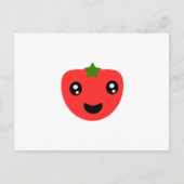 Carte Postale Tomate mignonne et heureuse (Devant)
