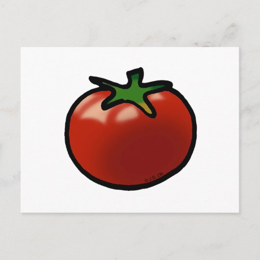 Carte Postale Tomate rouge (Devant)