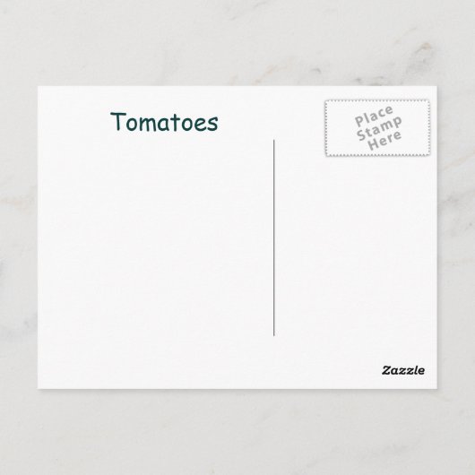 Carte Postale Tomates (Dos)