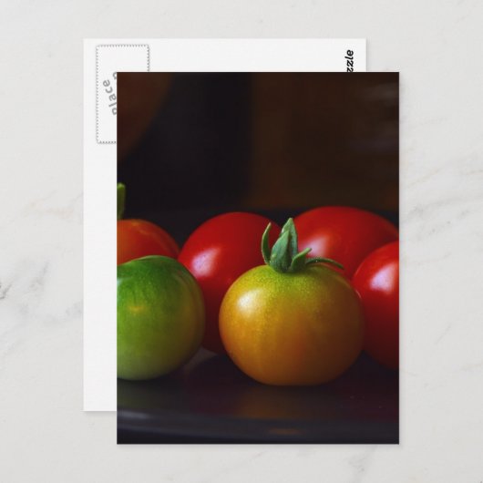 Carte Postale tomates-cerises (Devant / Derrière)