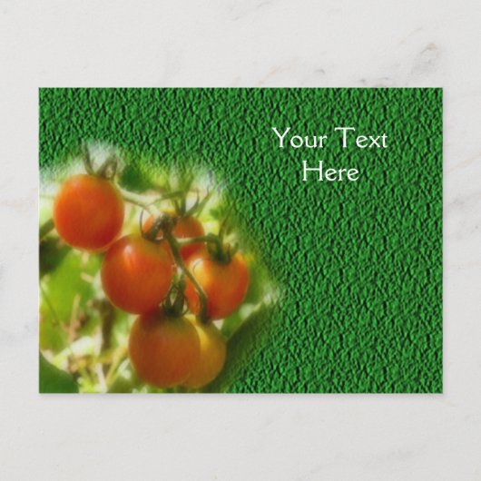 Carte Postale Tomates Cerises Sur La Vigne Nature (Devant)