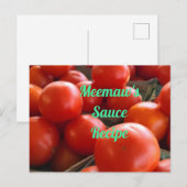 Carte Postale Tomates du marché agricole (Devant / Derrière)