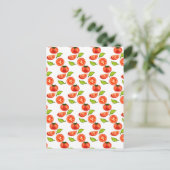 Carte Postale Tomates Et Feuilles D'Orégano (Debout devant)