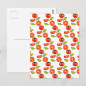 Carte Postale Tomates Et Feuilles D'Orégano (Devant / Derrière)