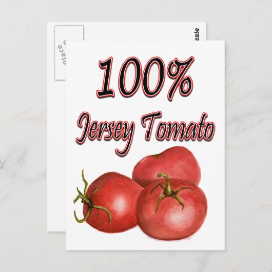 Carte Postale Tomates Jersey 100% (Devant / Derrière)