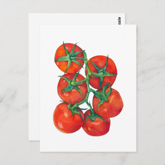 Carte postale Tomates rouges (Devant / Derrière)