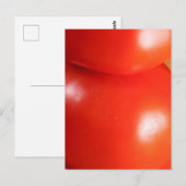 Carte Postale Tomates rouges fraîches empilées brillantes (Devant / Derrière)