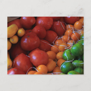 Carte Postale Tomates sur un marché français